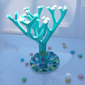 Arbre magique n°1 vert iridescent