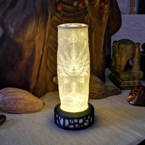 Colonne LithoZen Meditation Trascendentale Lotus, Socle LED