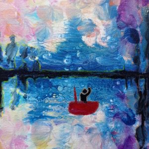 Toile LetD 30x30 Graziella Art Thérapie - créateurs locaux Pulse-Art