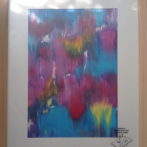 Cadre bois abstrait n°1