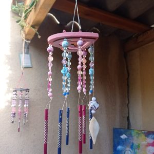 Carrillon cœur Rose
