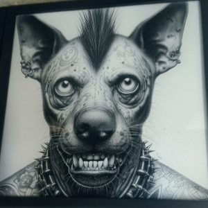 Chien à punk