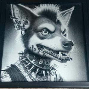 Chien à punk
